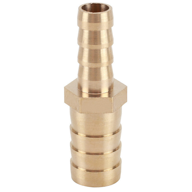 Solid Brass Barb Hose Joiner & Reducer Fitting | Straight Connector for Fuel, Air, Water, Oil