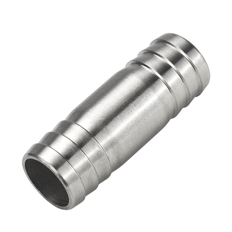 Premium 304 Stainless Steel Straight Barb Hose Joiner | Heavy-Duty Union Connector for Fuel, Water, & Air