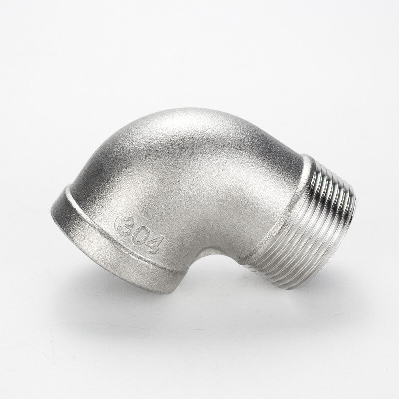 304 Stainless Steel 90 Degree Street Elbow - Male to Female BSP Threaded Pipe Fitting