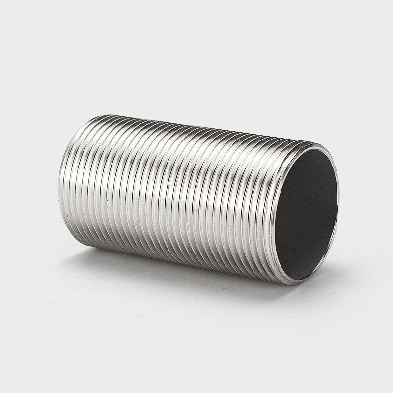 304 Stainless Steel Running Nipple – Fully Threaded BSP Extension Pipe (50mm - 150mm)
