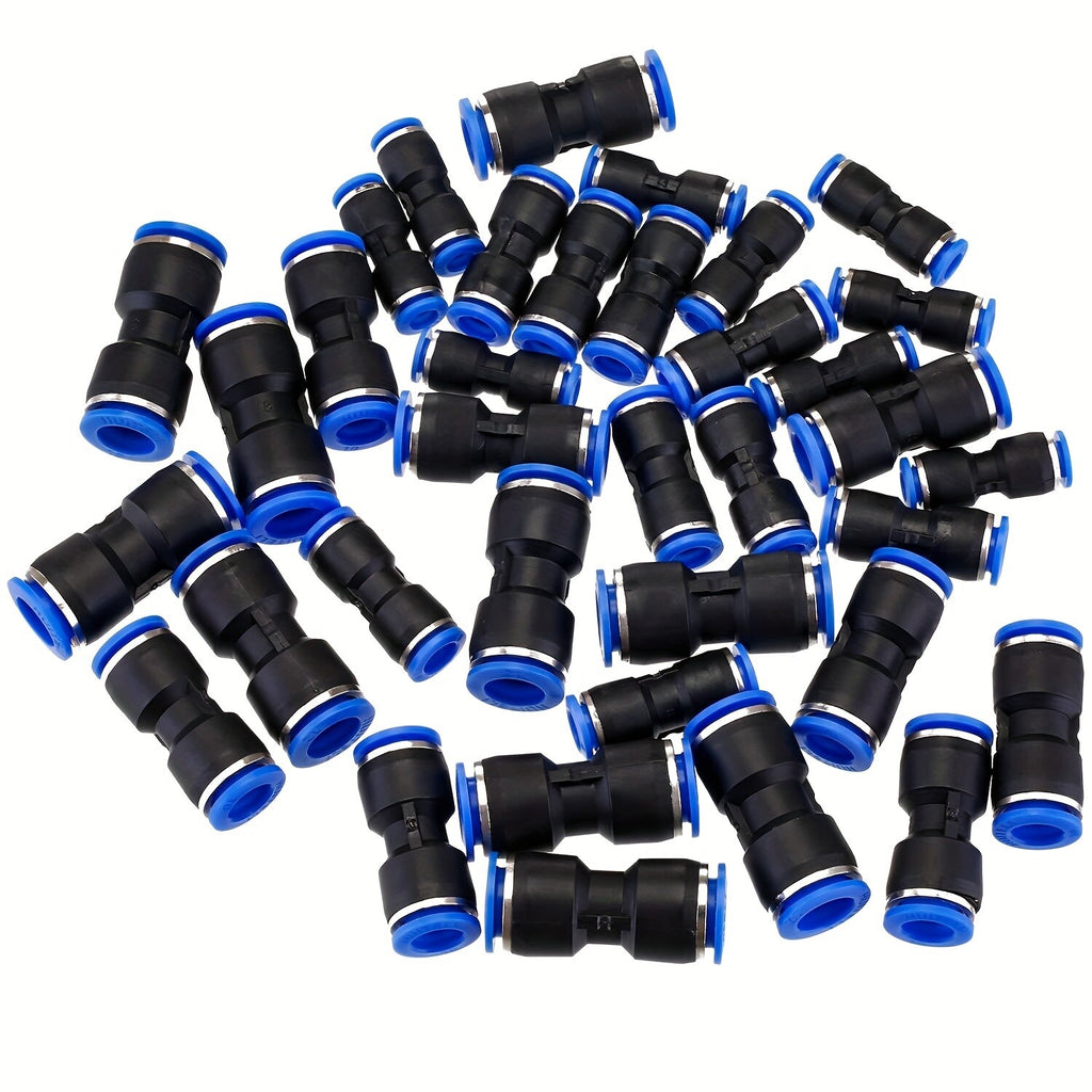 Pneumatic Straight Union Connector – Quick Release Push-Fit Air Line Joiner (4mm - 16mm)