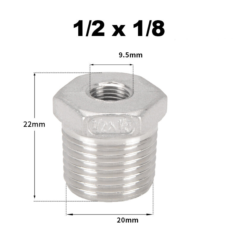 Premium 304 Stainless Steel BSP Threaded Fittings – Male/Female Reducers, Hex Nipples & Sockets
