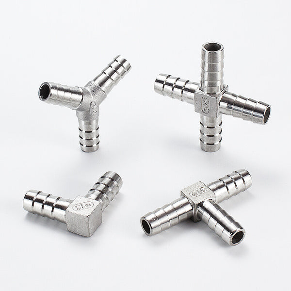 304 Stainless Steel Hose Barb Joiner – Male BSP Threaded Pipe to Hose Connector