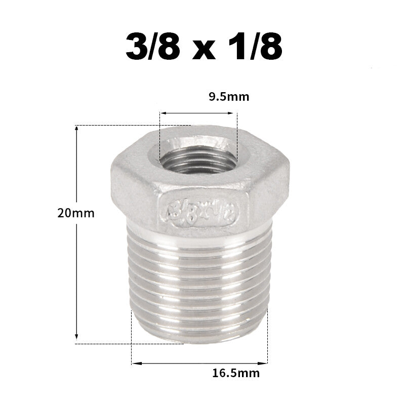 Premium 304 Stainless Steel BSP Threaded Fittings – Male/Female Reducers, Hex Nipples & Sockets