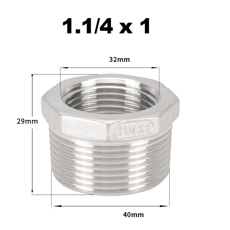 Premium 304 Stainless Steel BSP Threaded Fittings – Male/Female Reducers, Hex Nipples & Sockets