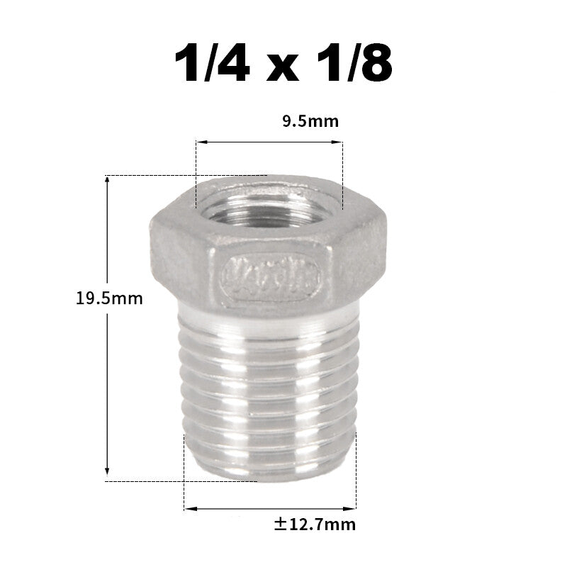 Premium 304 Stainless Steel BSP Threaded Fittings – Male/Female Reducers, Hex Nipples & Sockets