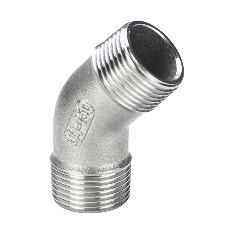 304 Stainless Steel 45° Street Elbow – Male to Female BSP Threaded Pipe Adapter