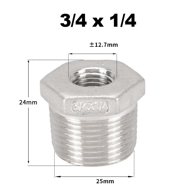Premium 304 Stainless Steel BSP Threaded Fittings – Male/Female Reducers, Hex Nipples & Sockets