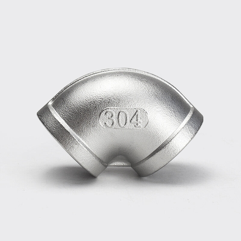 304 Stainless Steel 90 Degree Female Elbow - BSP Threaded Pipe Fitting Connector
