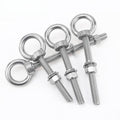 304 A2 Stainless Steel Long Shank Lifting Eye Bolt with Nut & Washer (M6 - M12)