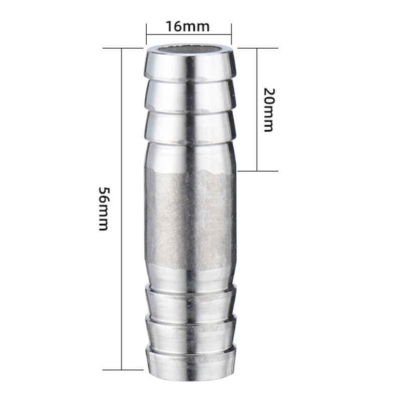 Premium 304 Stainless Steel Straight Barb Hose Joiner | Heavy-Duty Union Connector for Fuel, Water, & Air