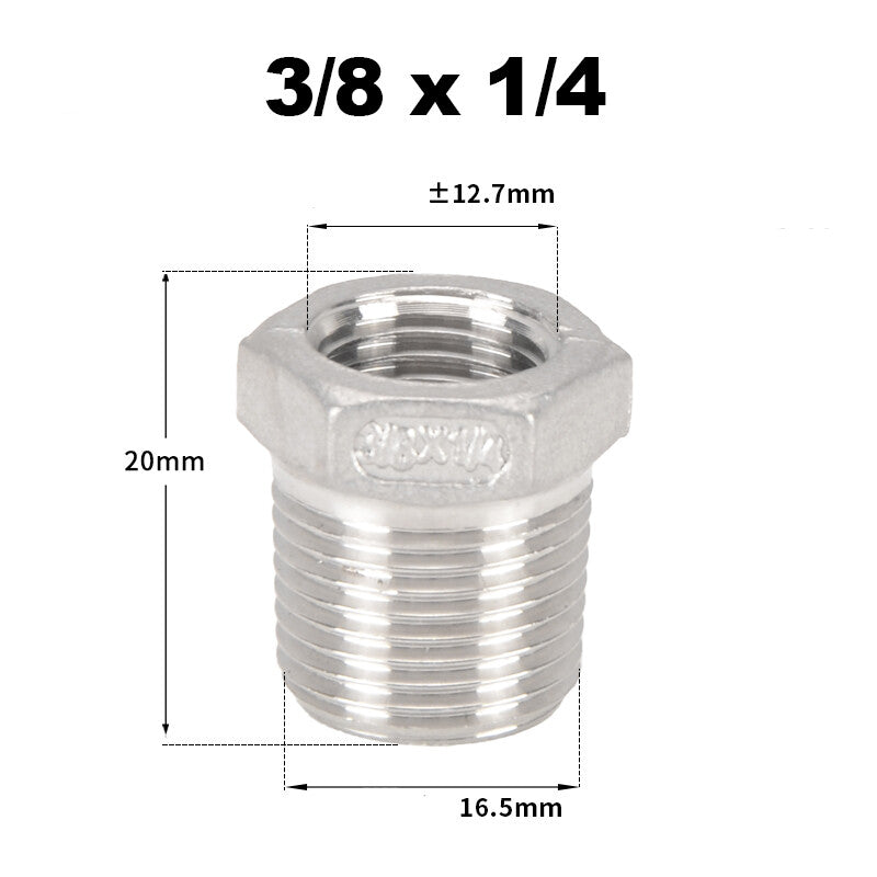 Premium 304 Stainless Steel BSP Threaded Fittings – Male/Female Reducers, Hex Nipples & Sockets