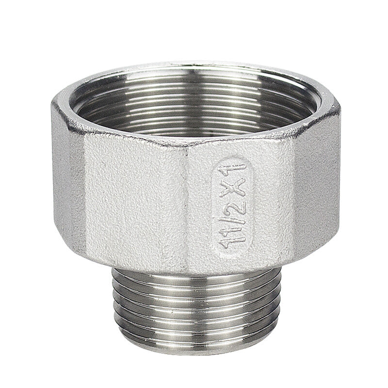 304 Stainless Steel Hex Reducing Adaptor | Male to Female Threaded Pipe Fitting Connector