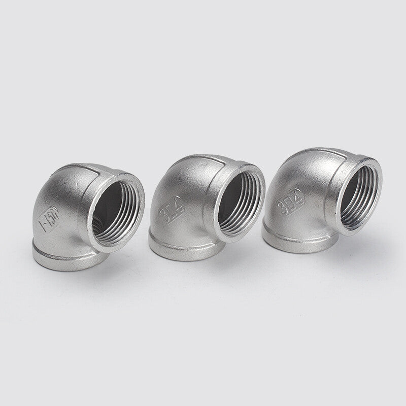 304 Stainless Steel 90 Degree Female Elbow - BSP Threaded Pipe Fitting Connector