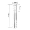 Premium 304 Stainless Steel Straight Barb Hose Joiner | Heavy-Duty Union Connector for Fuel, Water, & Air