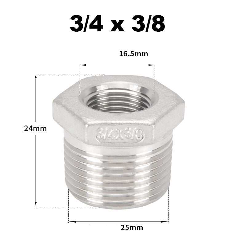 Premium 304 Stainless Steel BSP Threaded Fittings – Male/Female Reducers, Hex Nipples & Sockets