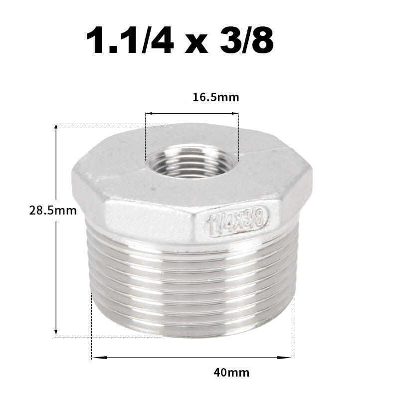 Premium 304 Stainless Steel BSP Threaded Fittings – Male/Female Reducers, Hex Nipples & Sockets