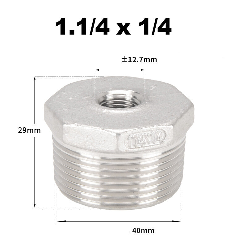 Premium 304 Stainless Steel BSP Threaded Fittings – Male/Female Reducers, Hex Nipples & Sockets