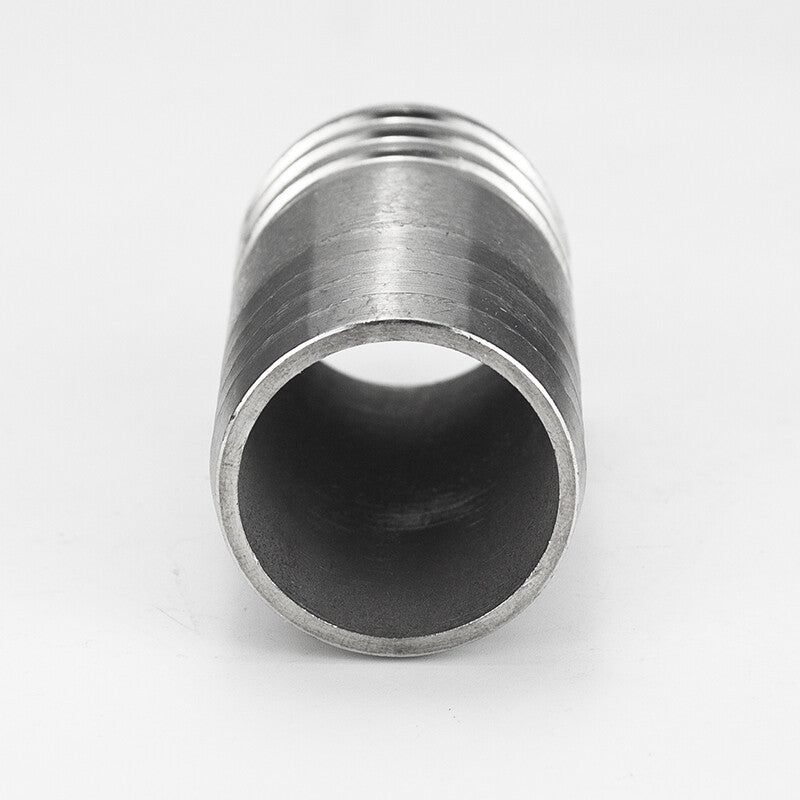 Premium 304 Stainless Steel Straight Barb Hose Joiner | Heavy-Duty Union Connector for Fuel, Water, & Air