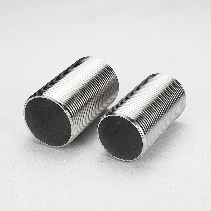 304 Stainless Steel Running Nipple – Fully Threaded BSP Extension Pipe (50mm - 150mm)