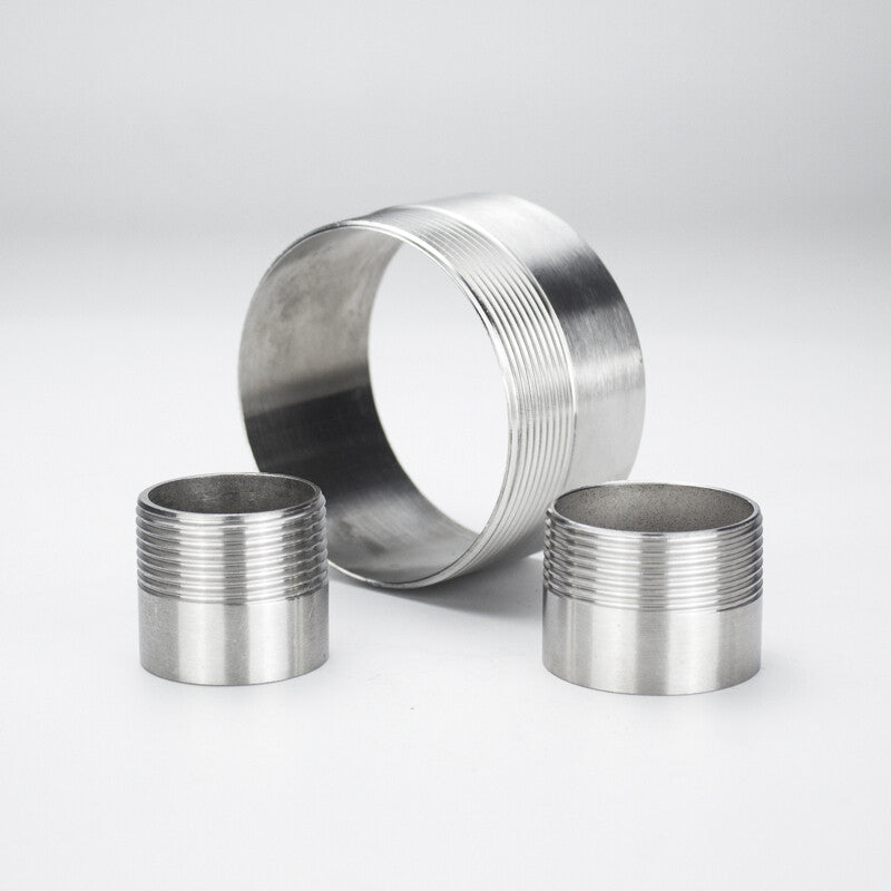304 Stainless Steel Single-Ended Male Threaded Weld Nipple - BSP Pipe Fitting