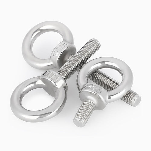 304 A2 Stainless Steel Lifting Eye Bolts - Metric Thread DIN 580 (M3 - M24)