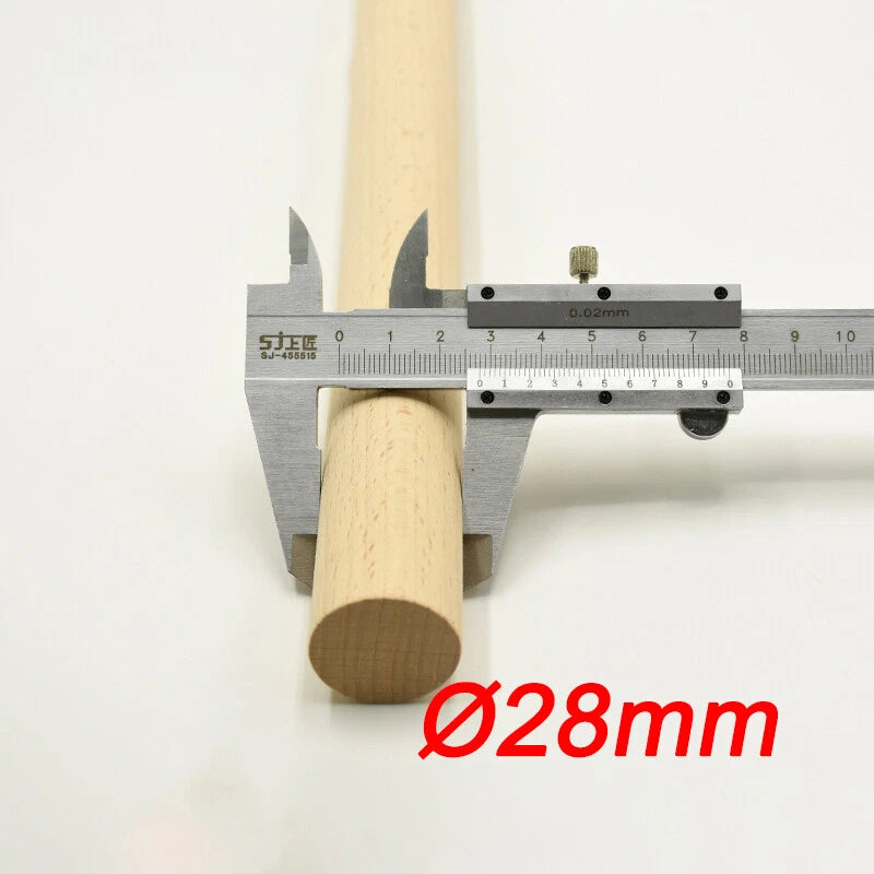 Wooden Dowel Rod 5,8,10,12,15,18,20-60mm Diameters x 100/200/300mm Wood Doweling