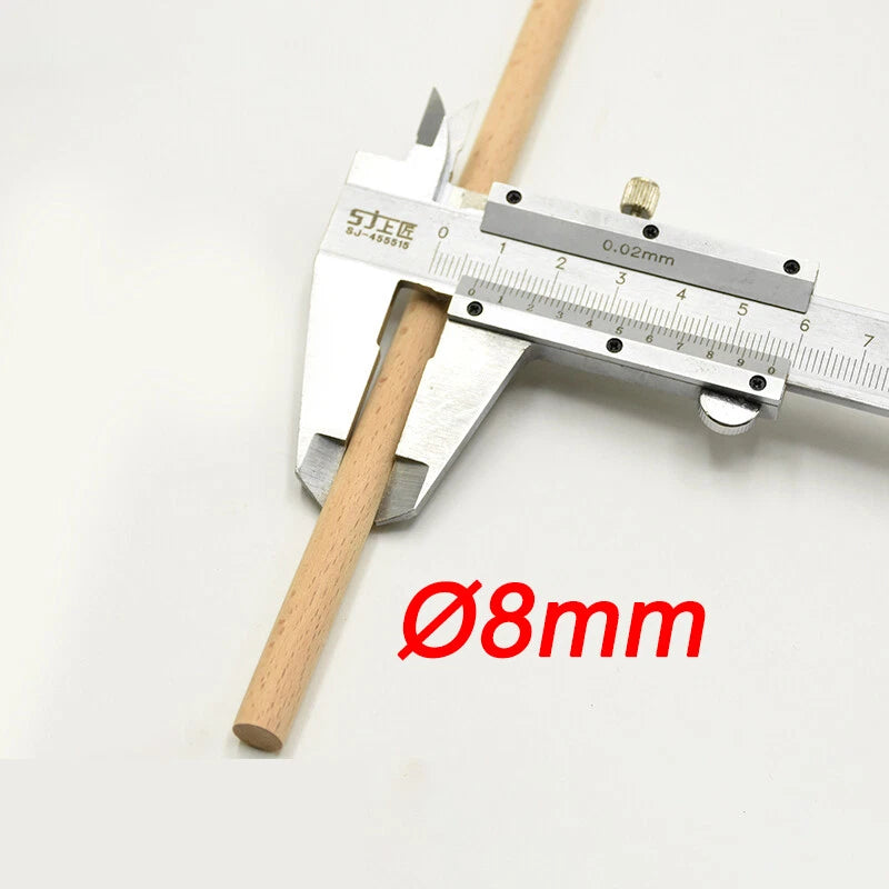 Wooden Dowel Rod 5,8,10,12,15,18,20-60mm Diameters x 100/200/300mm Wood Doweling