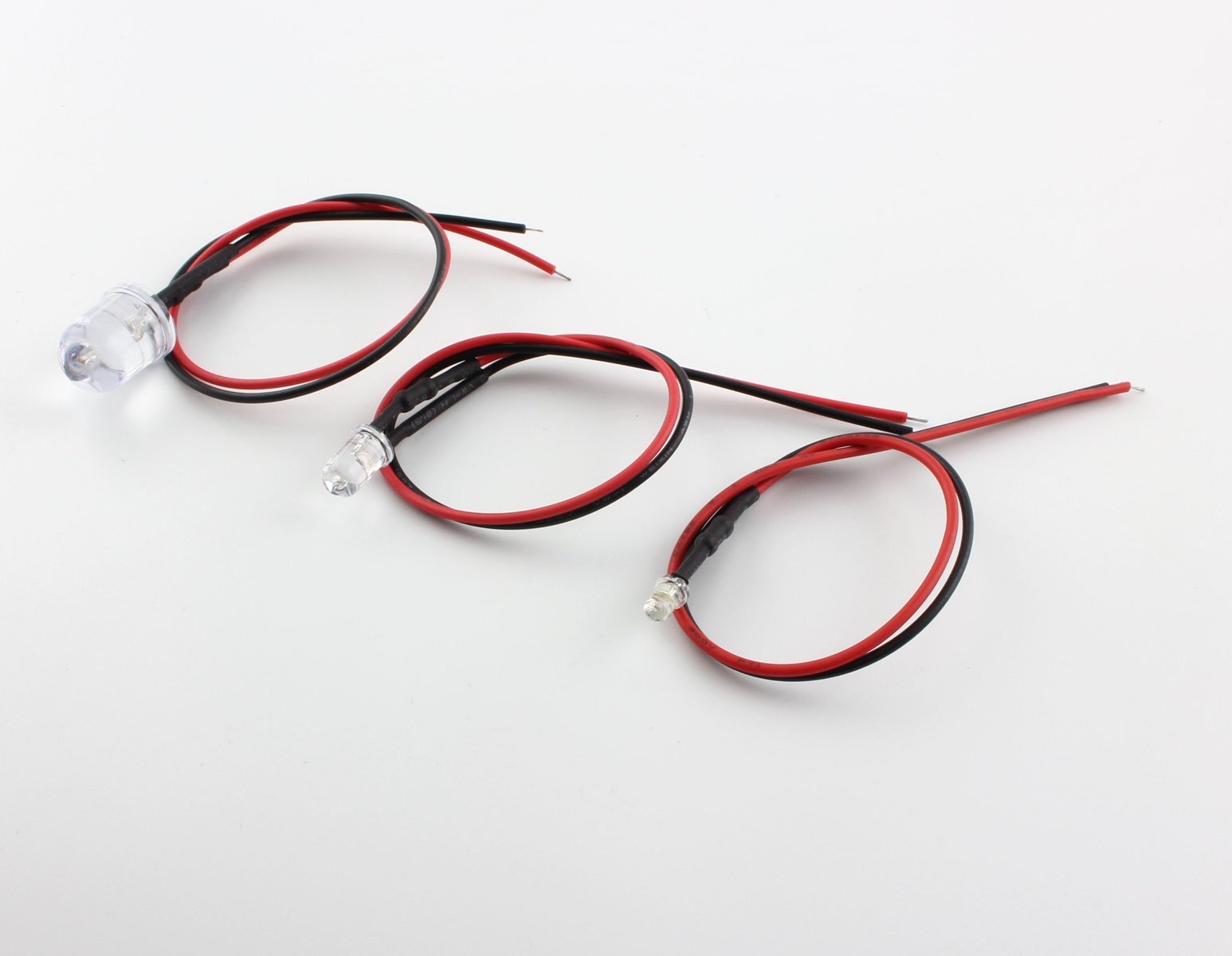 Pre-Wired LED Emitting Diodes (3mm / 5mm / 10mm) | DC 9V-12V Ready-to-Use Lights for Models & DIY