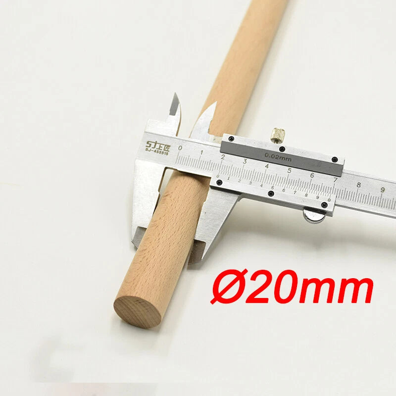 Wooden Dowel Rod 5,8,10,12,15,18,20-60mm Diameters x 100/200/300mm Wood Doweling