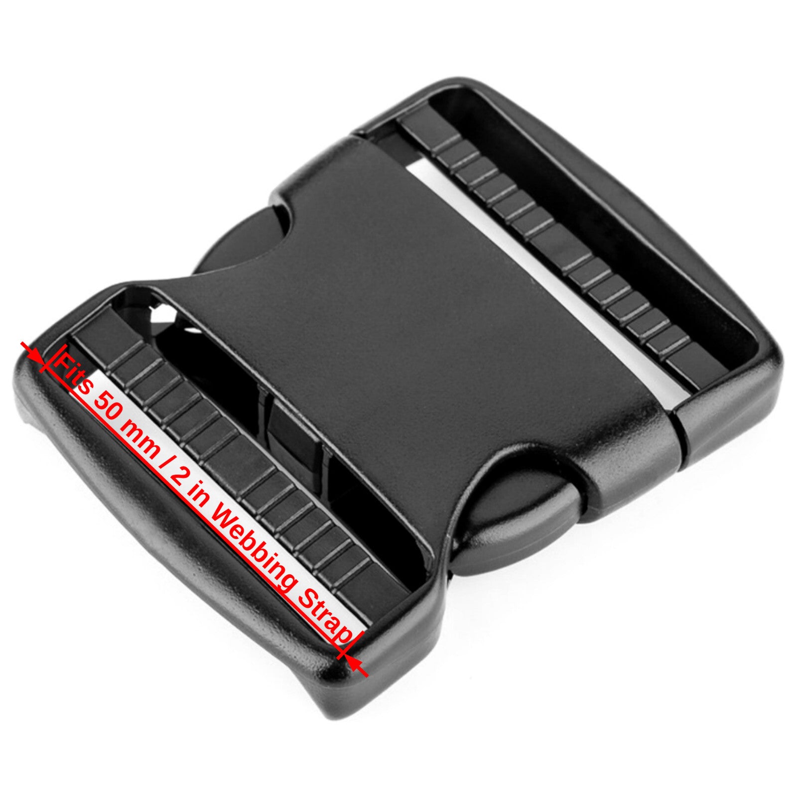 Heavy-Duty Delrin Plastic Side Release Buckles | Replacement Clips for Webbing & Straps