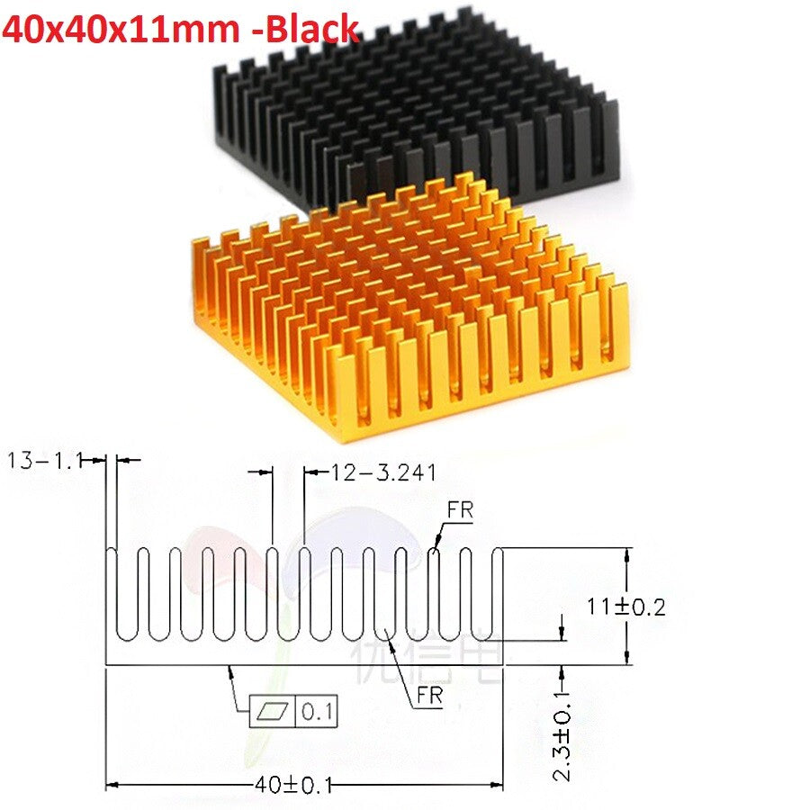 High-Performance Aluminium Heatsink Radiator | Universal Thermal Cooling Blocks (Various Sizes)