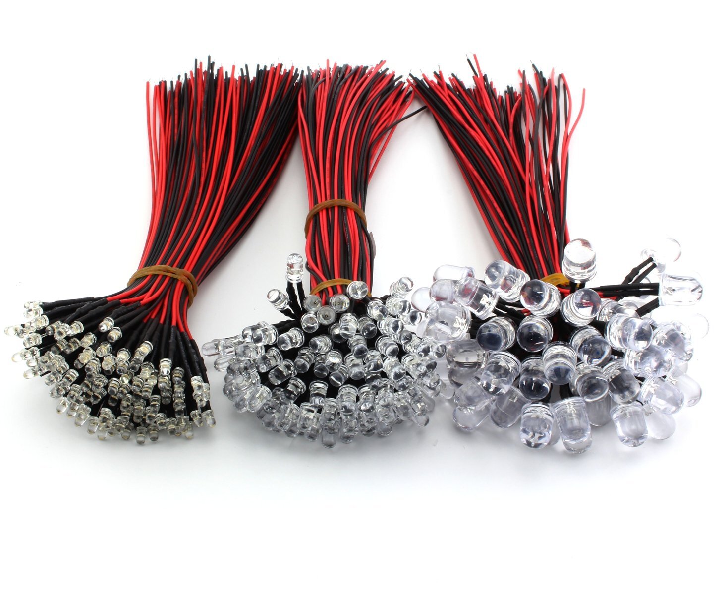 Pre-Wired LED Emitting Diodes (3mm / 5mm / 10mm) | DC 9V-12V Ready-to-Use Lights for Models & DIY