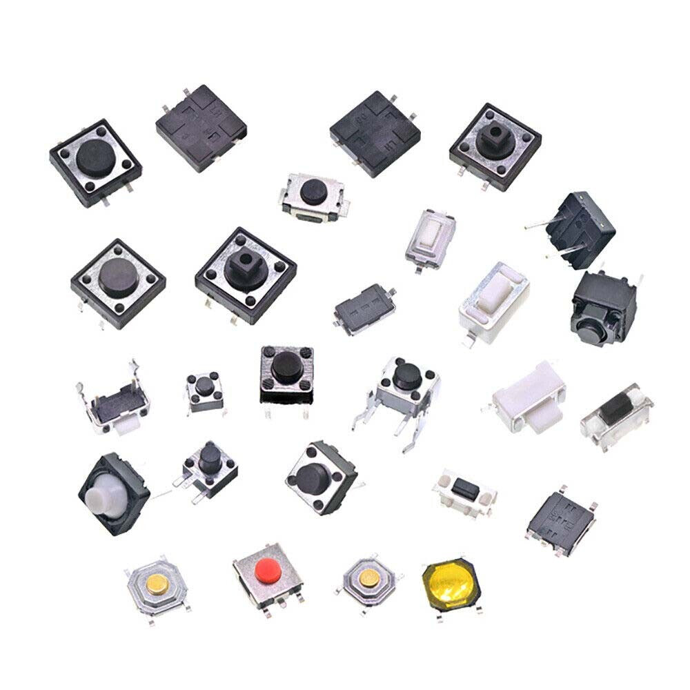 Premium Tactile Push Button Switches | SPST Momentary Micro Switches (SMD / DIP Styles)