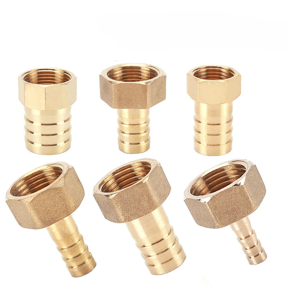 Premium Brass Straight Hose Barb Connector – Male & Female BSP Threaded Tail
