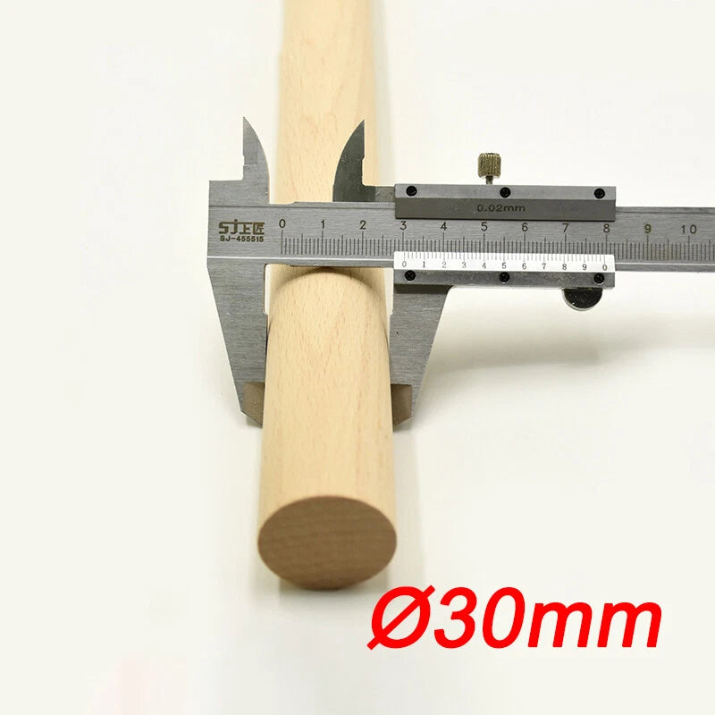 Wooden Dowel Rod 5,8,10,12,15,18,20-60mm Diameters x 100/200/300mm Wood Doweling