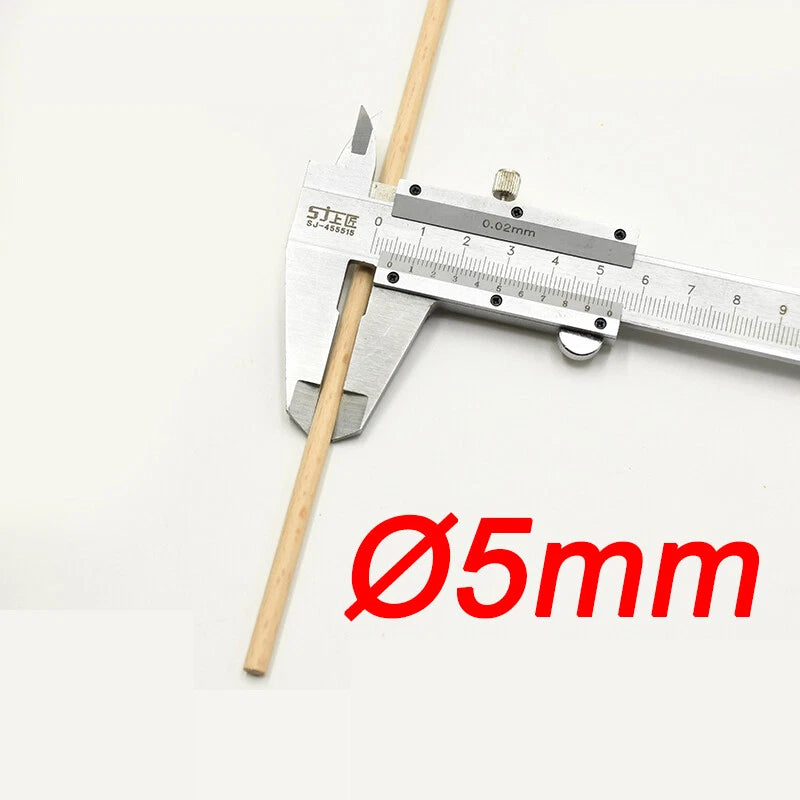 Wooden Dowel Rod 5,8,10,12,15,18,20-60mm Diameters x 100/200/300mm Wood Doweling